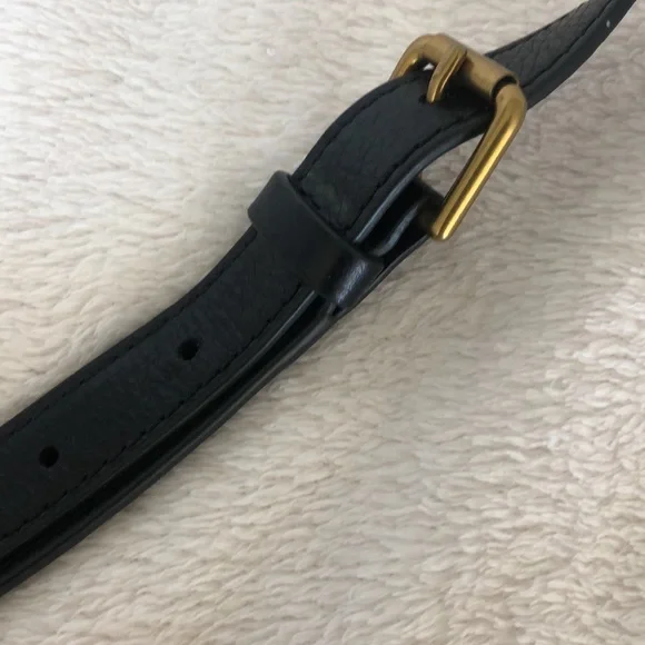 Fossil black leather crossbody - Picture 4 of 10